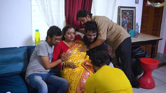 Desi Bhabhi Hardcore Gangbang – 2025 – Uncut Sex Short Film – GoddesMahi